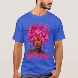 T-shirt Cancer du sein Survivante Femmes noires Cancer du