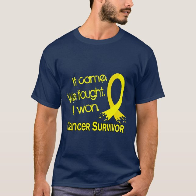T-shirt Cancer du testicule du survivant 11 (Devant)