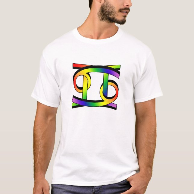 T-shirt Cancer et Gemini GLBT (Devant)