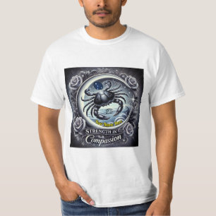 T-shirt Cancer "Force dans la compassion"