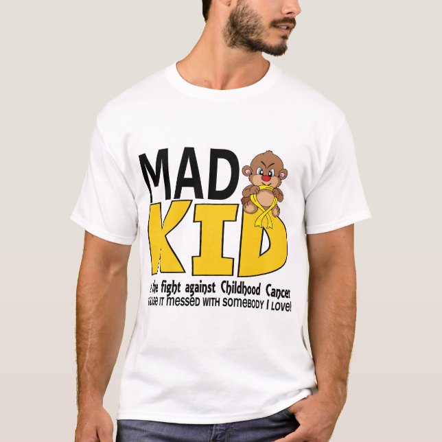 T-shirt Cancer fou d'enfance d'enfant (Devant)