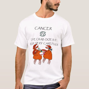 T-SHIRT CANCER LE CRABE LE FAIT TRÈS, TRÈS ATTENTIVEMENT