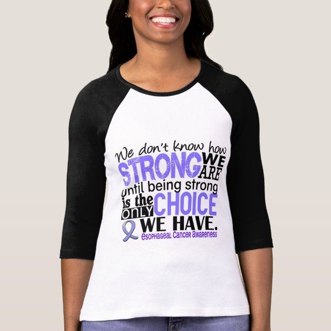T-shirt Cancer oesophagien comme nous forts sommes (Devant)