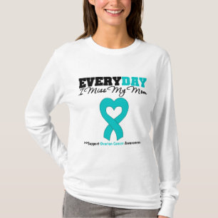 T-shirt Cancer ovarien chaque Mlle My Mom du jour I
