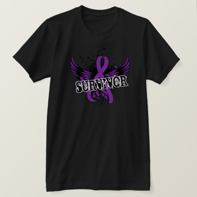 T-shirt Cancer pancréatique du survivant 16 (Design devant)