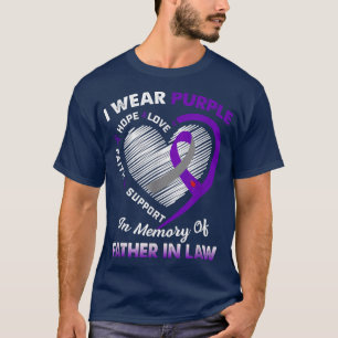 T-shirt Cancer Pancréatique J'Étais Violet En Mémoire De F