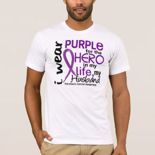 T-shirt Cancer pancréatique pour mon héros mon mari 2
