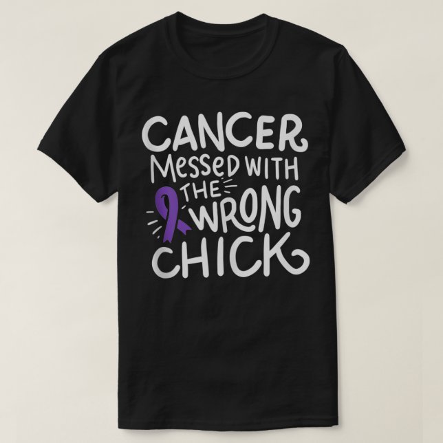T-shirt Cancer pancréatique Survivant Pancreas Chemo Gift  (Design devant)
