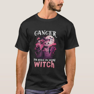 T-shirt Cancer Picked The Wrong Witch Breast Cancer Hallow