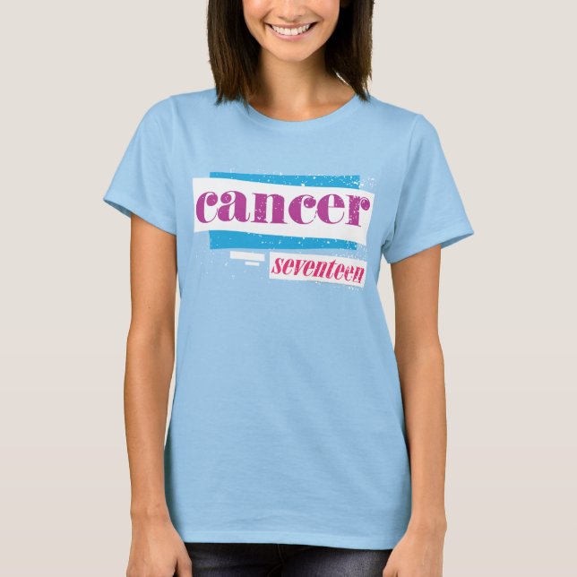 T-shirt Cancer pourpre (Devant)