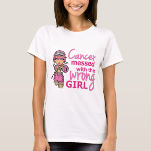 T-shirt Cancer sali avec le cancer du sein faux de la