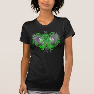 T-shirt Cancer surrénal Écran de ruban vert