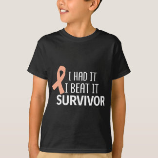 T-shirt Cancer utérin Je L'Ai Été Je L'Ai Battu Survivor P