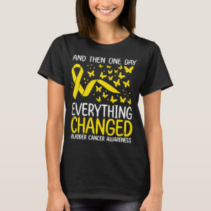 T-shirt Cancer Warrior Ribbon Bladder Cancer Awareness