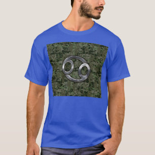 T-shirt Cancer Zodiac Sign on Green Digital