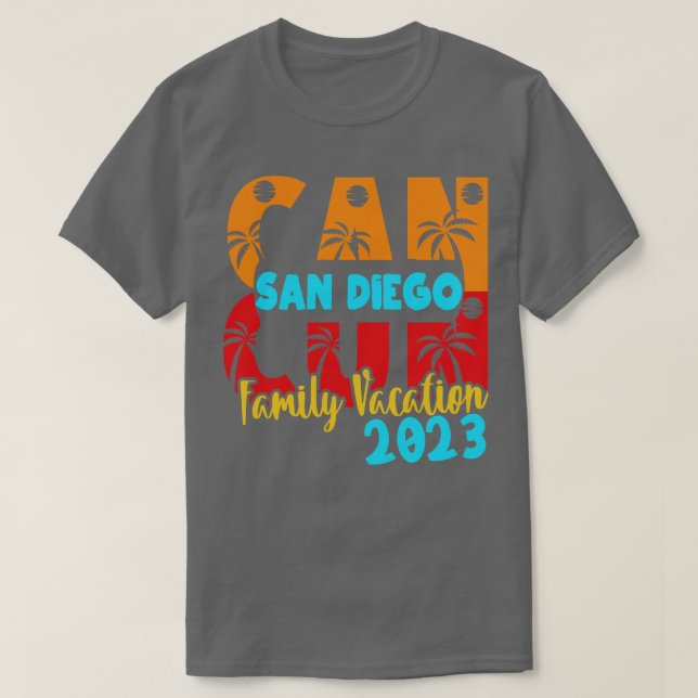 T-shirt Cancun 2023 San Diego Summer Family Couple Matchin (Design devant)