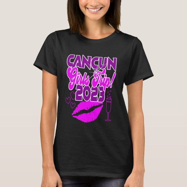 T-shirt Cancun Girls Trip 2023 femmes groupe vacances de p (Devant)