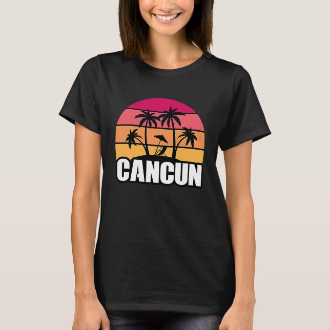 T-shirt Cancun Mexico Cancun Travel Vacation Souvenir (Devant)
