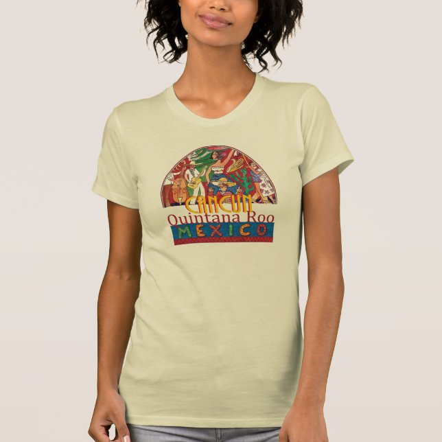T-shirt CANCUN Mexique (Devant)