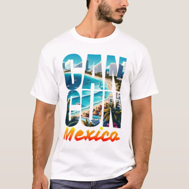 T-shirt Cancun, mexique (Devant)