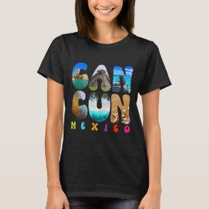 T-shirt Cancun Mexique 2025 Vacation Beach Matching Famill