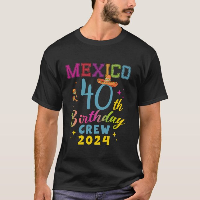 T-shirt Cancun Mexique 40e Anniversaire 2024 40 Anniversai (Devant)