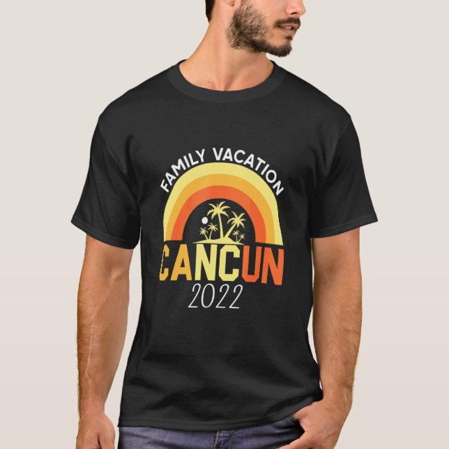 T-shirt Cancun Mexique Famille Vacances 2022 Souvenir Matc (Devant)