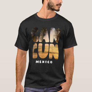 T-shirt Cancun Mexique Souvenir coucher de soleil vacances