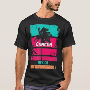 T-shirt Cancun Souvenir Mexique Rappel