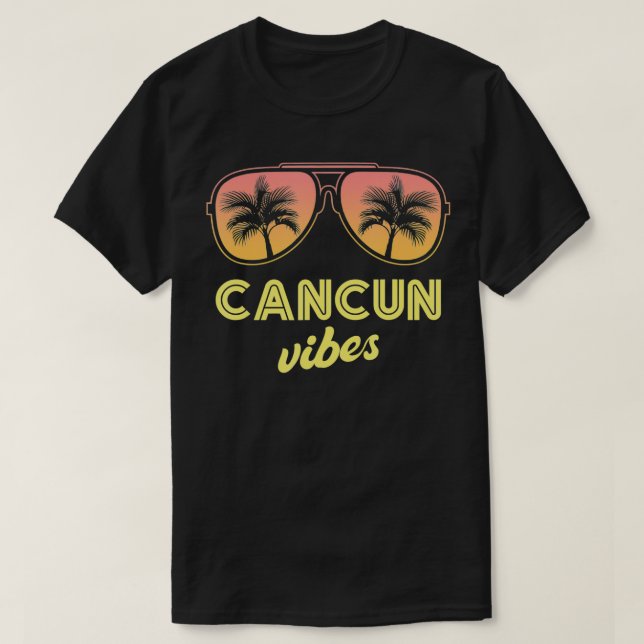 T-shirt Cancun Summer Vibes Beach Vacances en famille 2022 (Design devant)