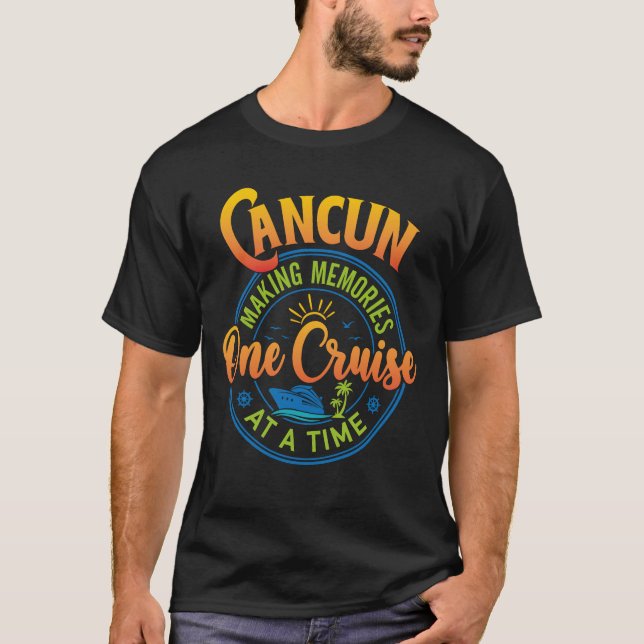 T-shirt Cancun Vacation 2023 Faire des souvenirs ensemble (Devant)