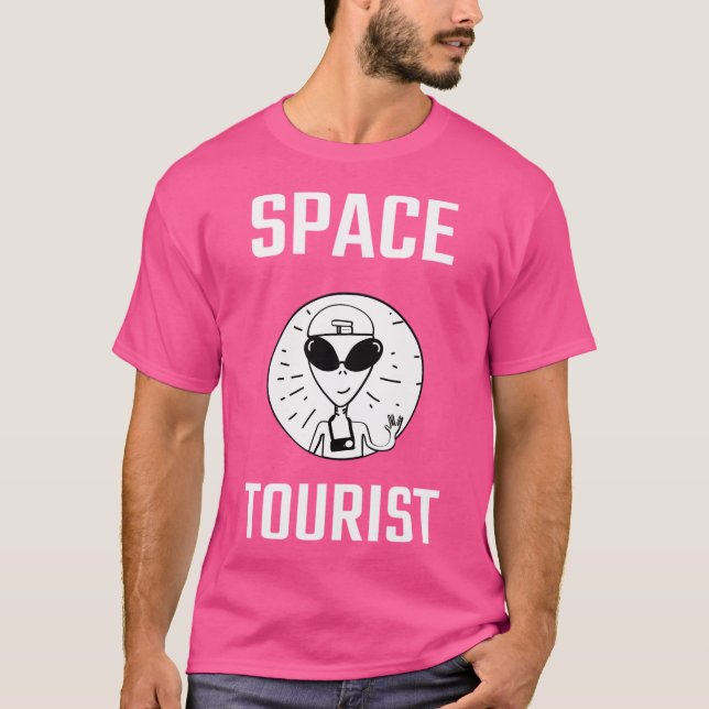 T-shirt Candidat au touriste de l'espace drôle (Devant)
