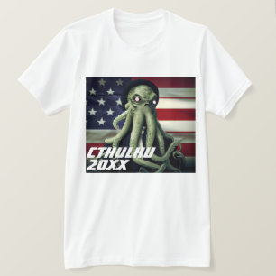 T-shirt Candidat drôle "Cthulhu 20XX"