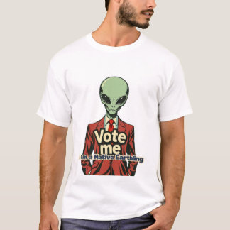 T-shirt candidat du gouvernement Alien