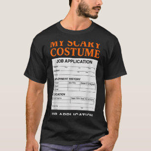 T-shirt Candidature Emploi Drôle Y Costume Halloween Farce