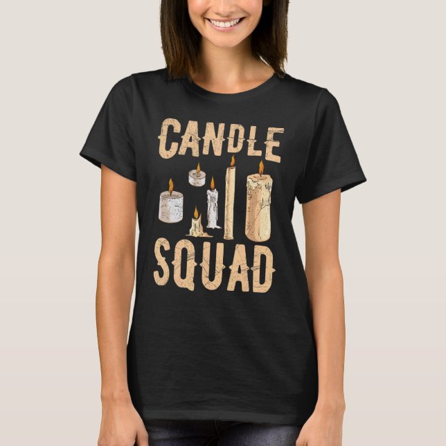 T-shirt Candle Squad pour un fabricant de bougies (Devant)