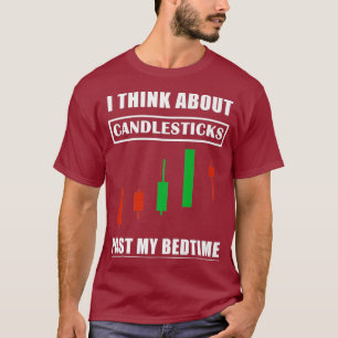 T-shirt Candlesticks de Stock Market Trading I Think