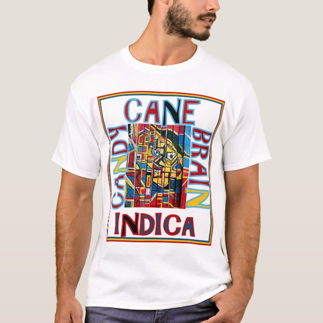 T-SHIRT CANDY CANE BRAIN INDICA (Devant)