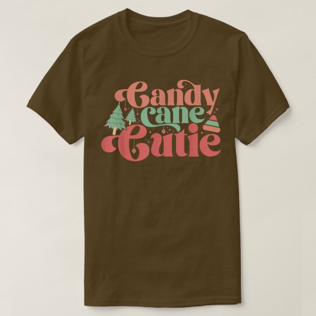 T-shirt Candy Cane Cutie (Design devant)