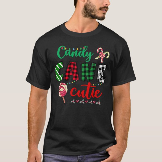 T-shirt Candy Cane Cutie Christmas Stocking Stuffer  Kids (Devant)