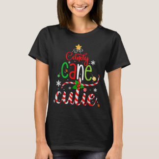 T-shirt Candy Cane Cutie Funny Christmas Boys Girls Kids