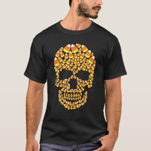 T-shirt CANDY CORN Crâne Halloween Costume drôle