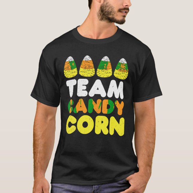 T-shirt Candy Corn Crew Halloween Candy Corn Funny Squad (Devant)
