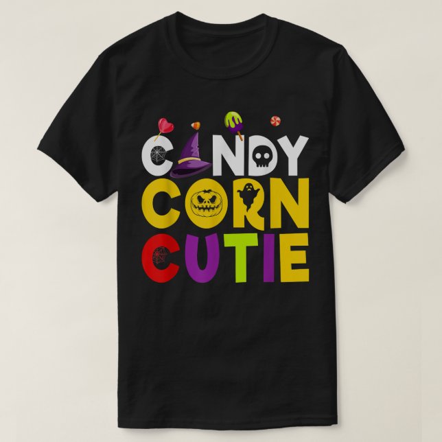 T-shirt Candy Corn Cutie Lollipop (Design devant)