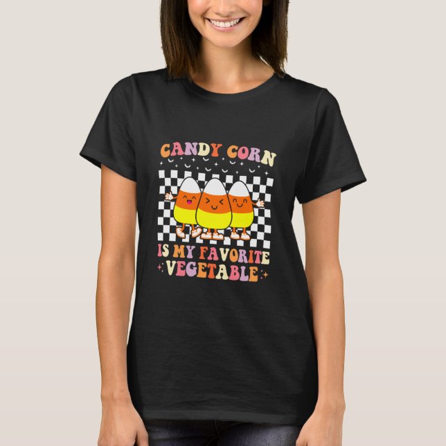 T-shirt Candy Corn is My Favorite Vegetable Halloween Cost (Devant)