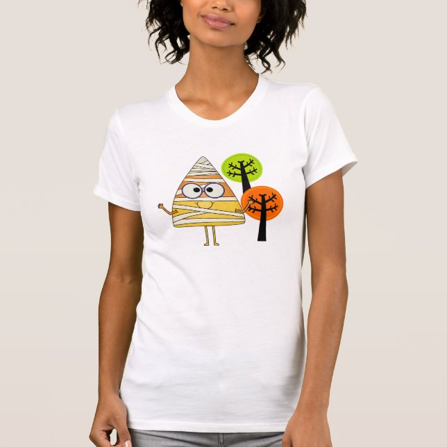T-shirt Candy Corn maman Halloween (Devant)