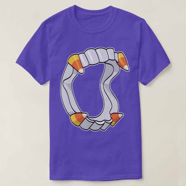 T-shirt Candy Corn Vampire Fangs 2 (Design devant)