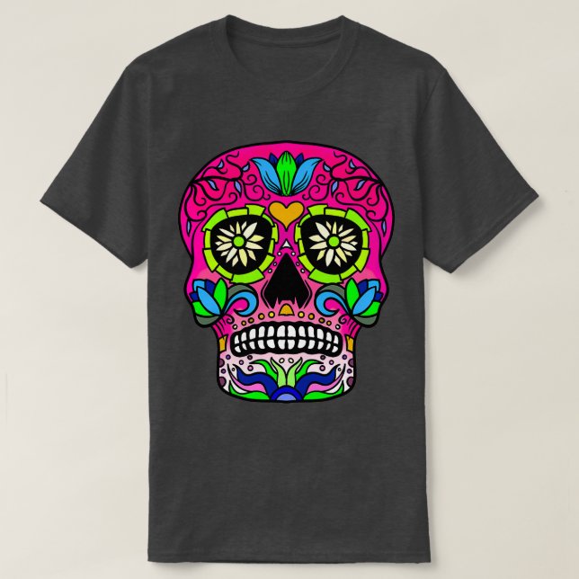 T-shirt Candy Crâne bleu (Design devant)