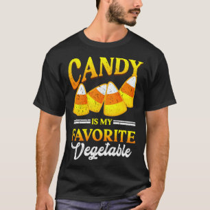 T-shirt Candy est mon légume préféré Maïs Halloween Tric