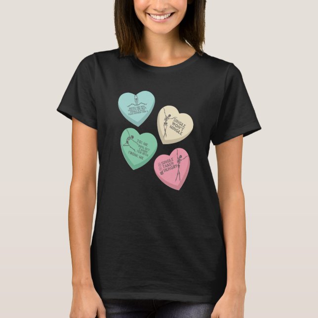 T-shirt Candy Heart Anti Valentines Day (Devant)